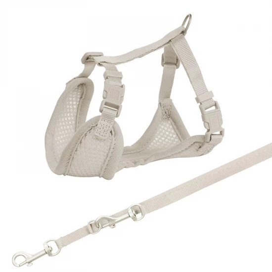 Trixie Junior Puppy Soft Szett Hám+póráz 26–34 cm 10mm 2m világos szürke Trixie Junior Puppy Soft Szett Hám+póráz 26–34 cm/10mm 2m világos szürke